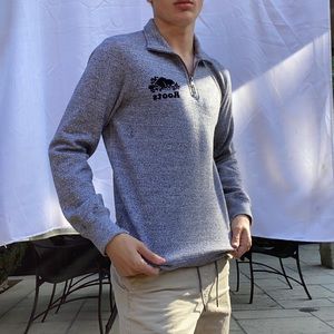 Roots salt & pepper quarter zip